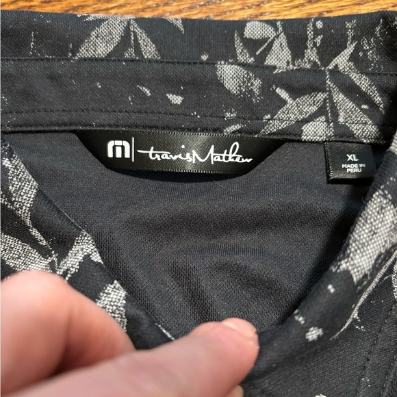 Travis‎ Mathew | Gray White Patterned Polo Sz XL - Picture 6 of 7